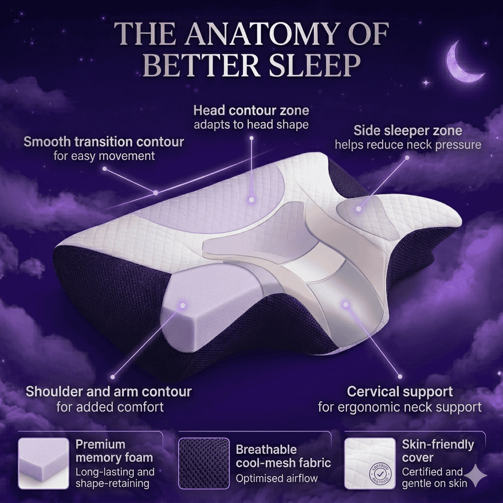 LournaSleep™ Ergonomic Neck Support Pillow